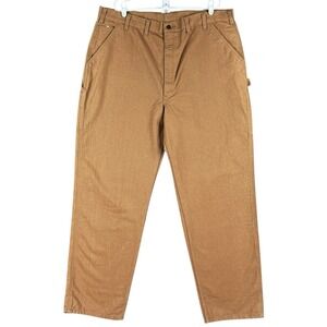 Carhartt B11 Men's Loose Fit Washed Duck Utility Work Pants Brown Size 44x36 NWT